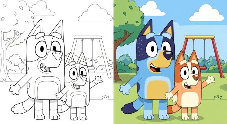 Bluey Coloring Pages