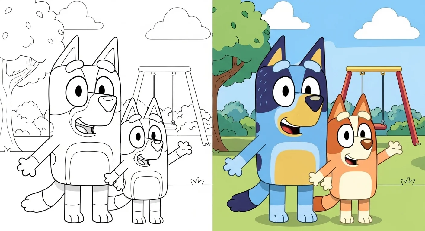Bluey Coloring Pages
