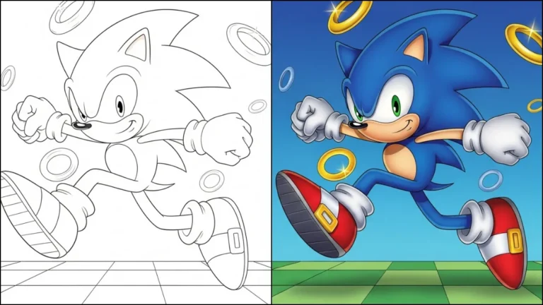Sonic Coloring Pages