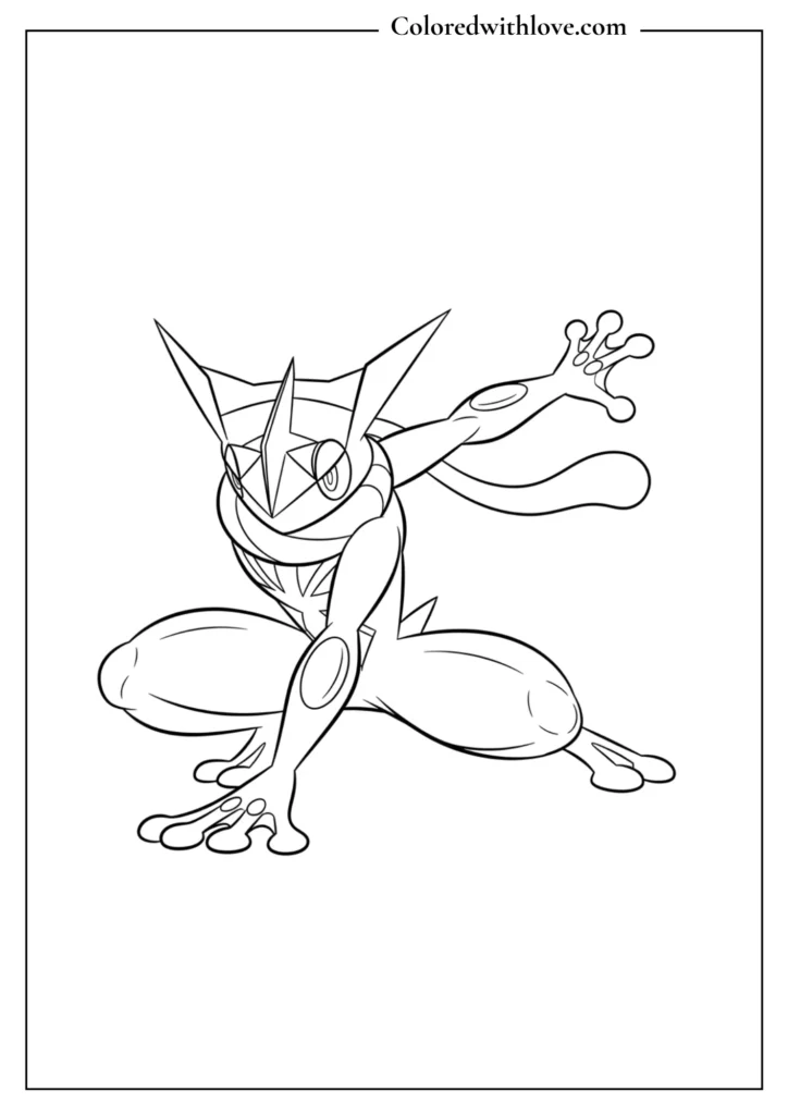 Lucario coloring sheet - action-packed Lucario charging aura sphere energy ball printable