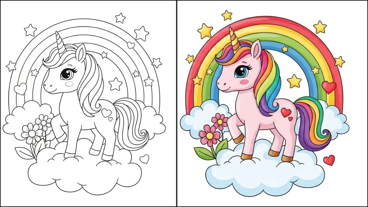 Unicorn Coloring Pages Featured Image