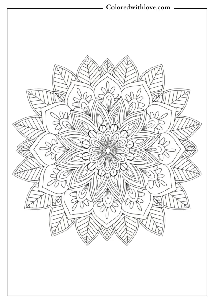 Mandala coloring pages