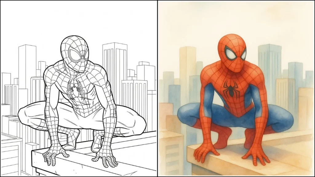 Spiderman coloring pages (+40 Best Free Printables)