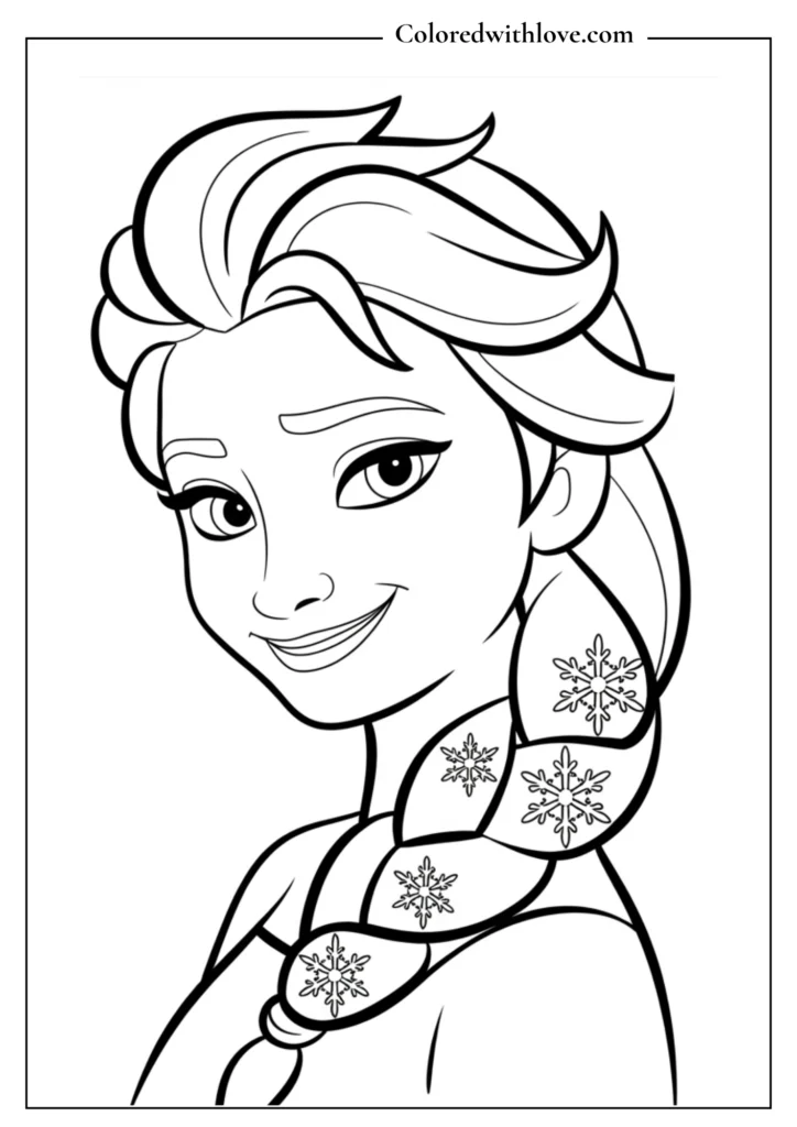 frozen coloring pages