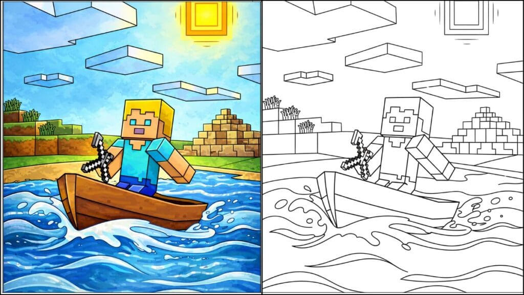 30 Free Minecraft Coloring Pages to Keep Kids Busy & Happy