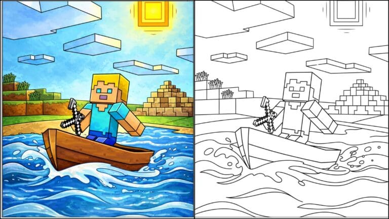 Minecraft Coloring Pages