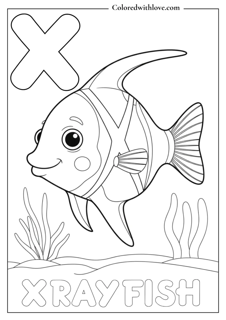 alphabets & animals coloring pages