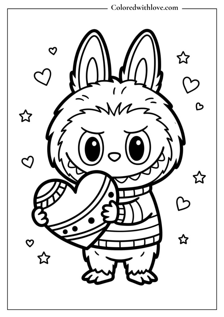 Labubu coloring pages