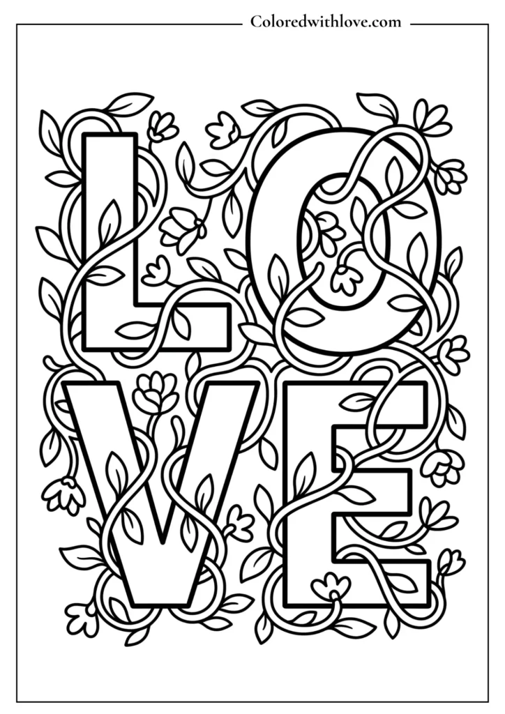Flowers coloring pages