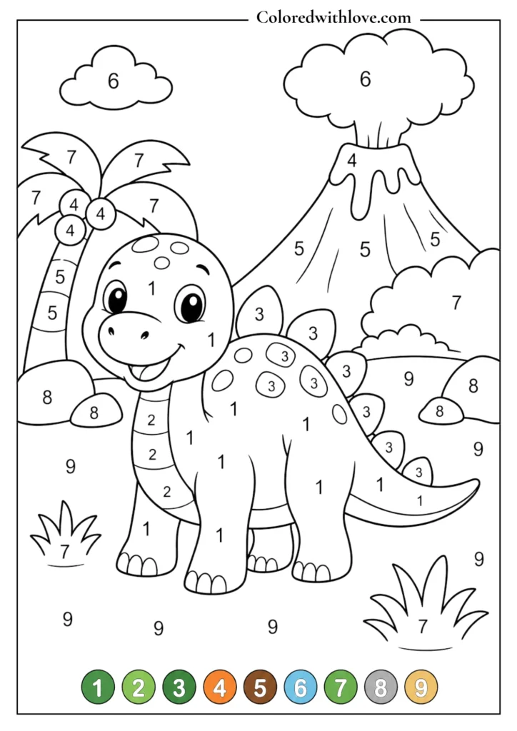Color by Number astronaut in space printable worksheet