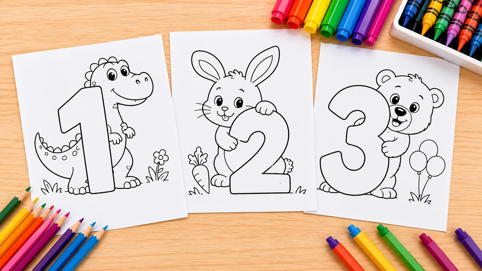 Drawing From Numbers coloring pages.