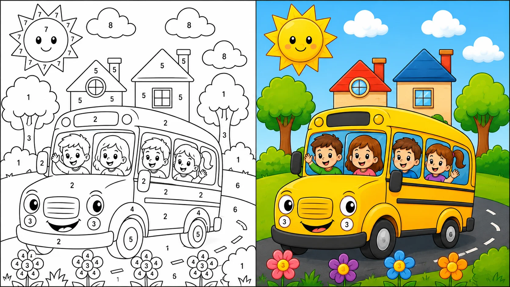 +30 Color by Number Printables to Download Free