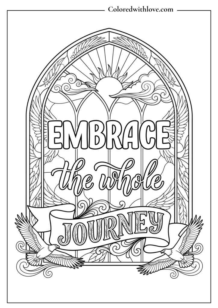 Motivational Coloring Page